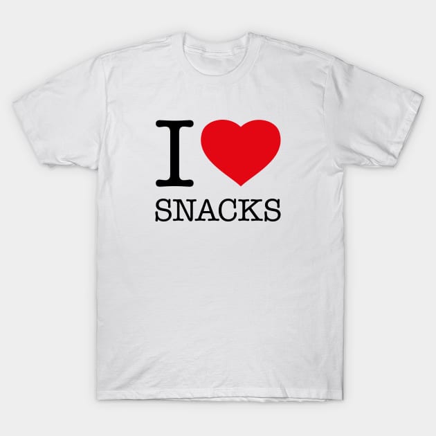 I LOVE SNACKS T-Shirt by eyesblau